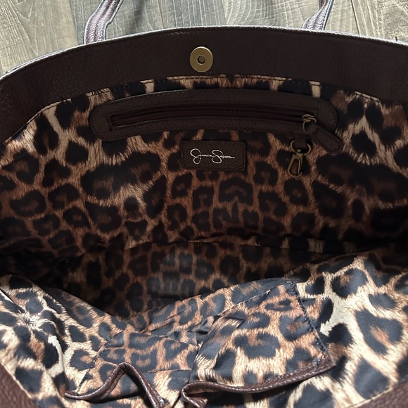 Jessica Simpson Collection Dark Brown Lolita Fringe Tote Bag - Picture 3 of 3